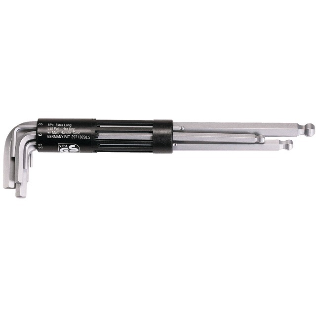Cles Males 6 Pans Extra Longue Tete Spherique JEU de 8 Cles référence fournisseur KS1512180
